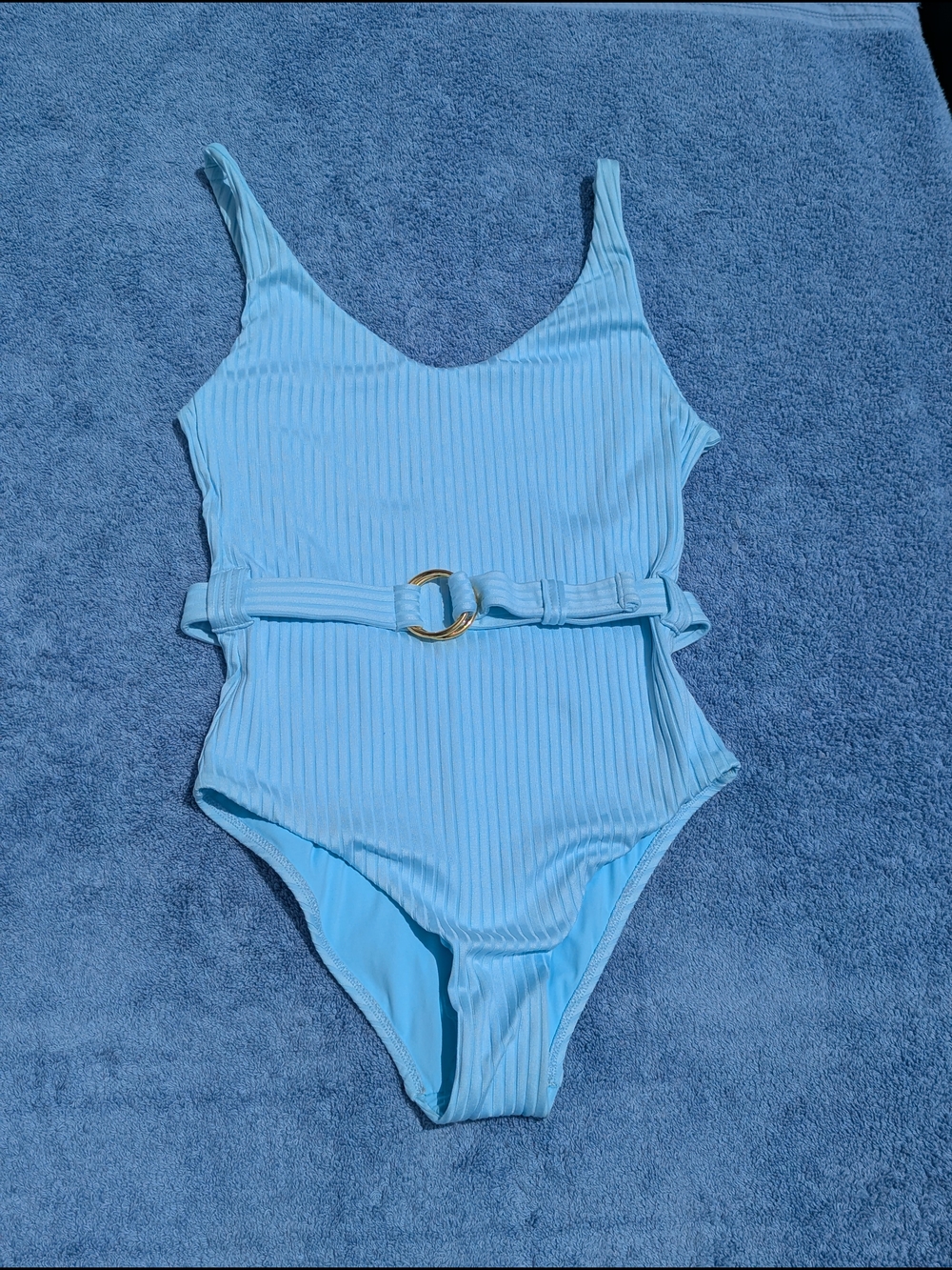 Melissa Odabash St Tropez Ribbed Swimsuit - Size 4